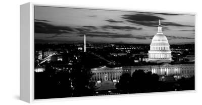USA Canvas Print 18 x 12 iCanvasART High Angle View of a City lit up at Dusk Washington DC 